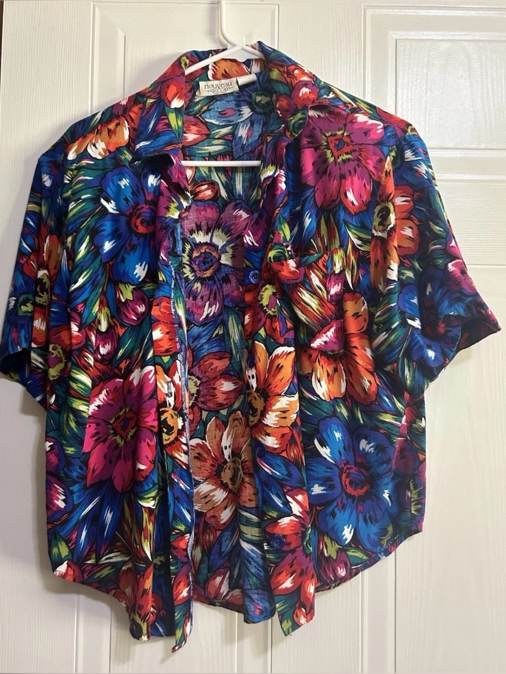 Bold Floral Button-Down Shirt - Multicolor